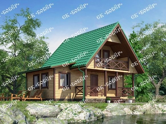 Дом из бруса 8х8