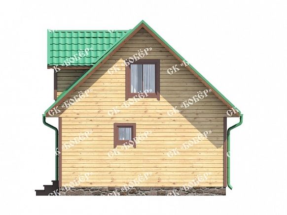 Дом из бруса 6х8. фото